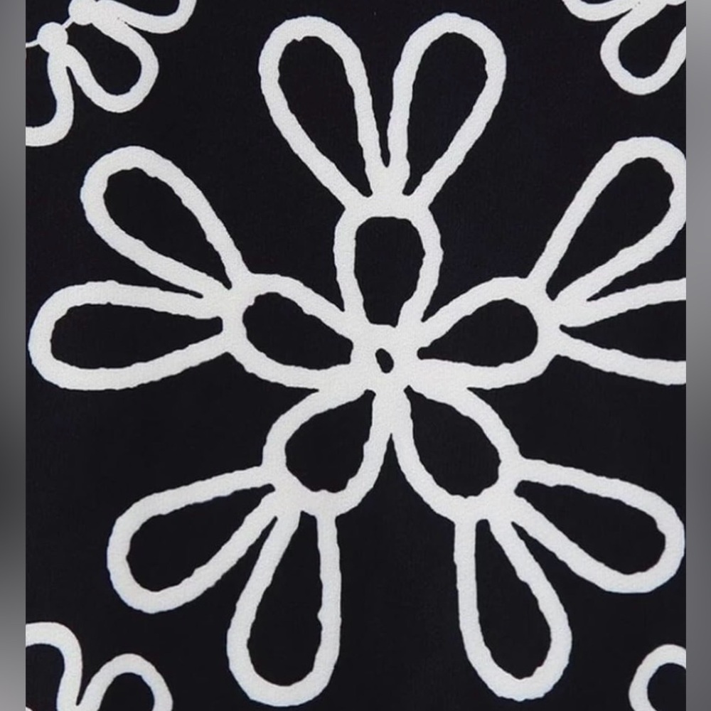 Black & White Embroidered Floral Open Front Jacket | Boho Chic Cardigan - Picture 6 of 11